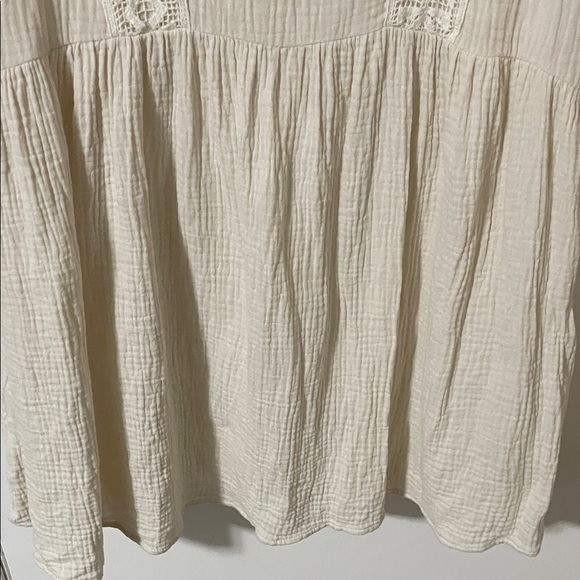 Anthropologie Eri & Ali Edira Lace Cream Tunic Dress Size Small - Picture 4 of 10